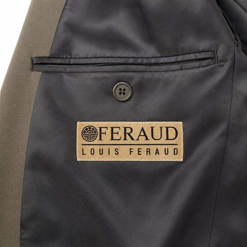 Louis Feraud Men’s Olive 100% Wool Blazer Sport Coat 39R 3 Button